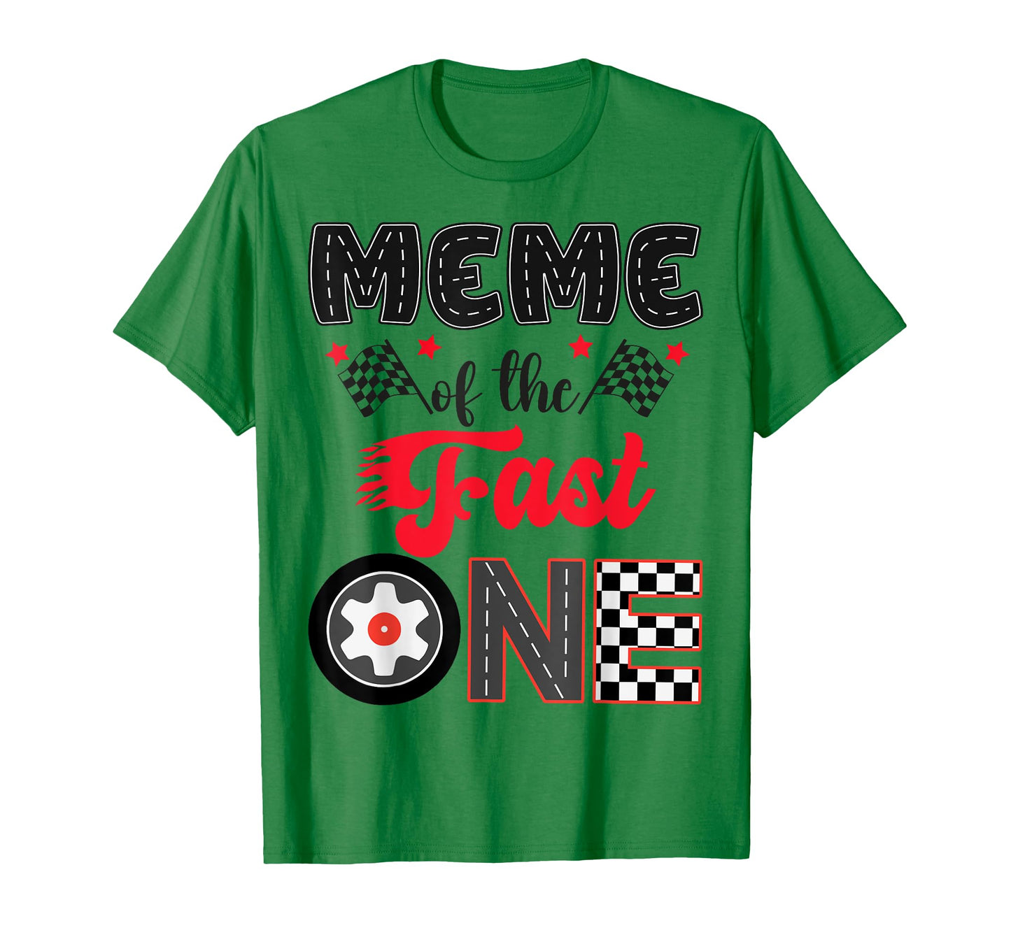 Meme Of The Fast One Car Racing Dad 1St Birthday Boy T-Shirt