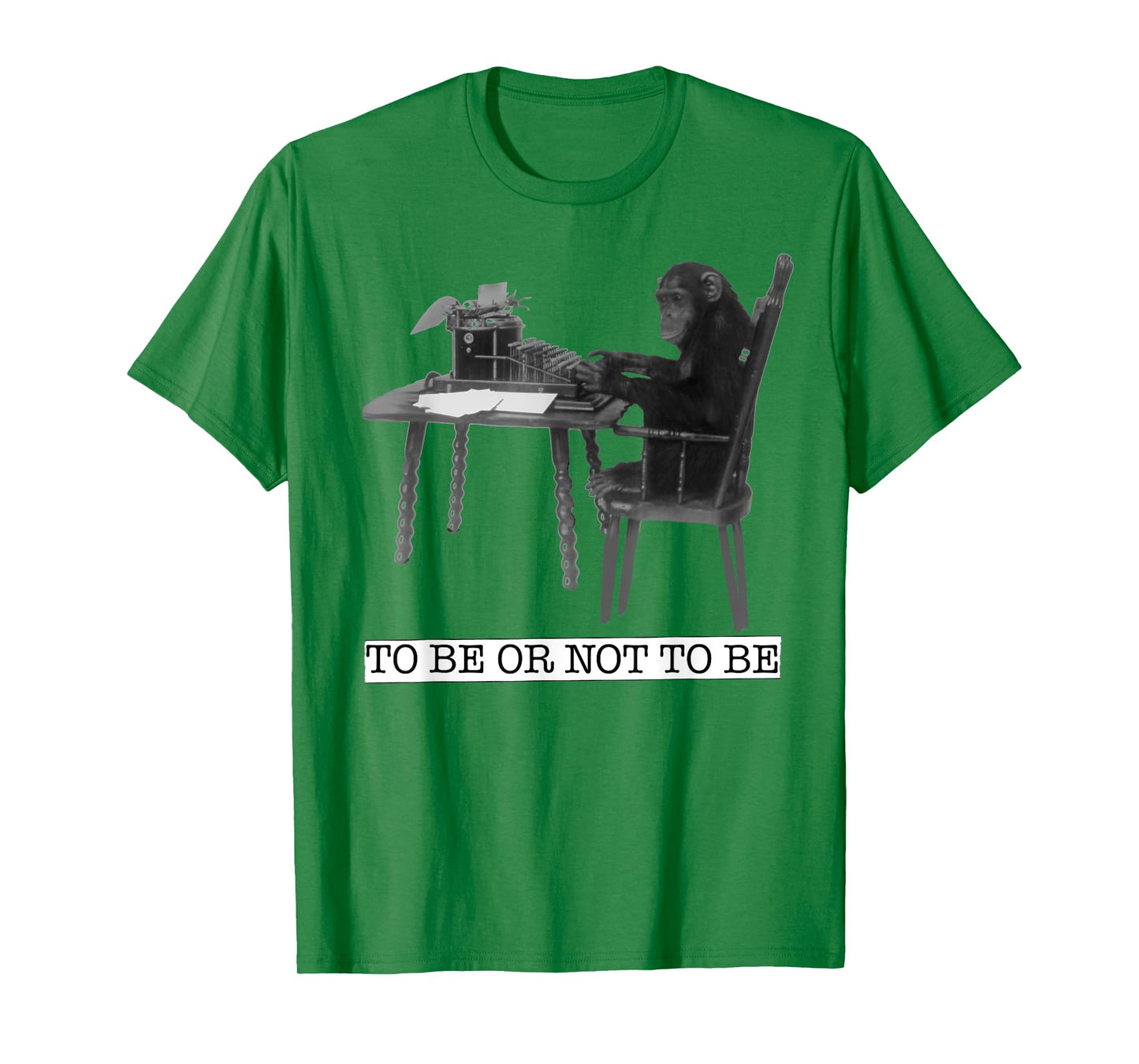 Infinite Monkey Theorem Monkey on Typewriter Maths Geek T-Shirt