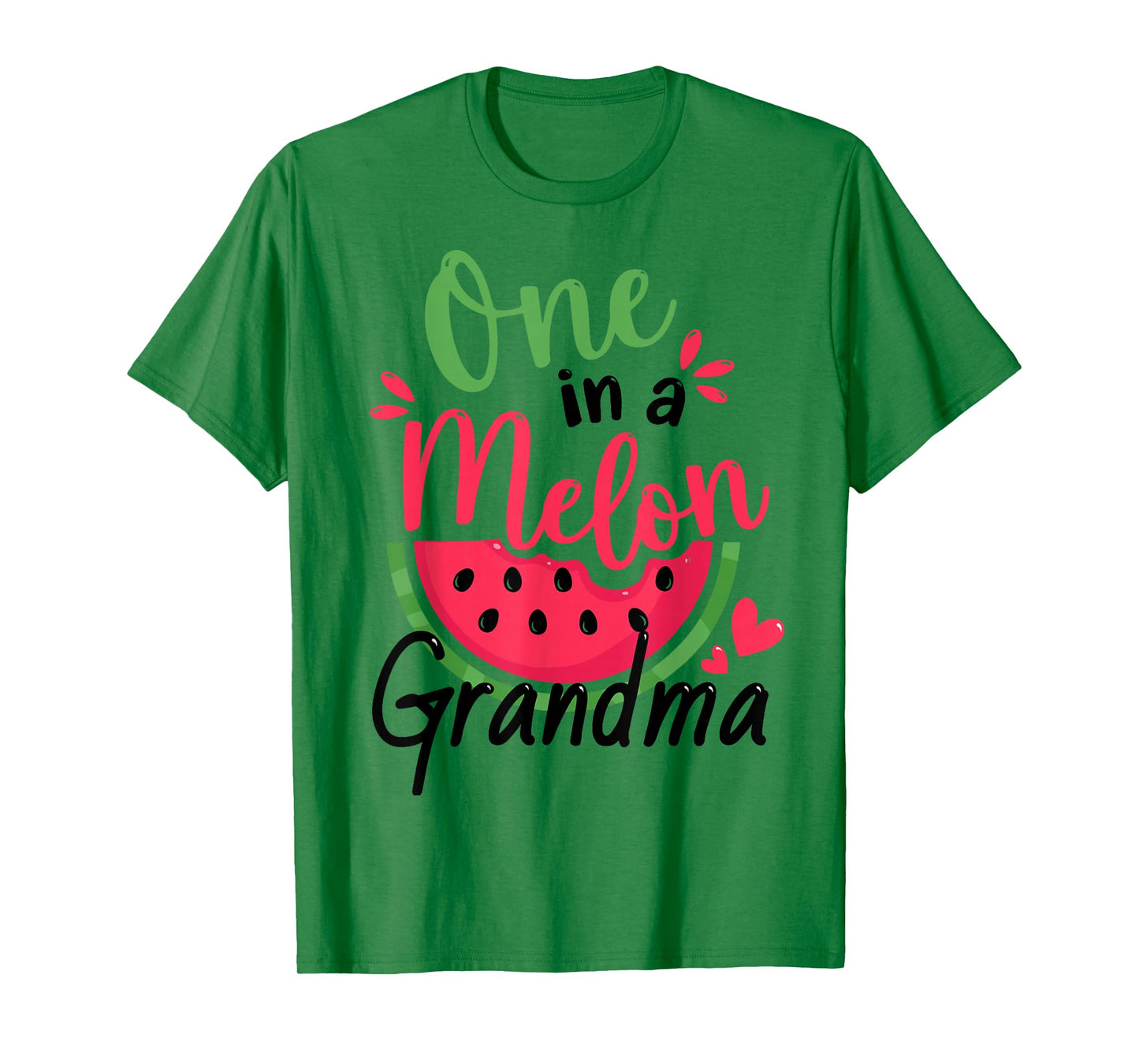 One in a Melon Grandma 1st Birthday Party Family Matching T-Shirt