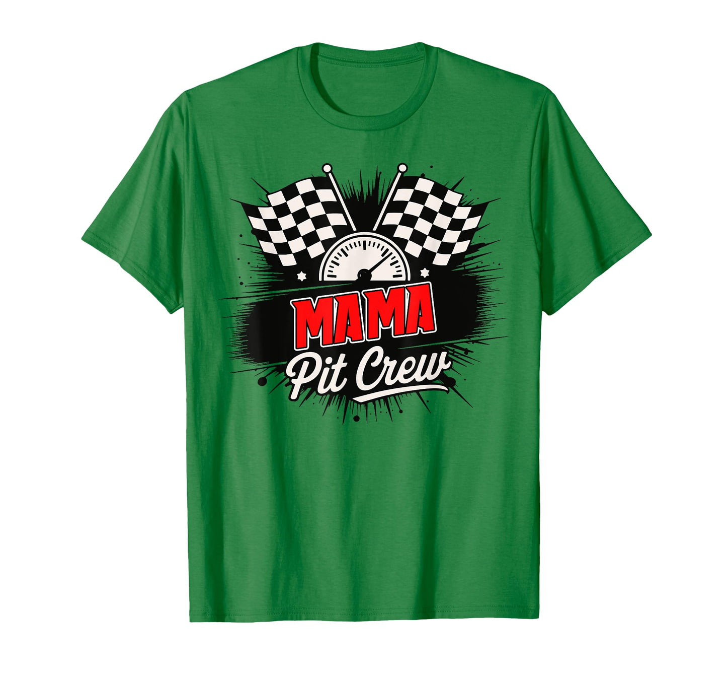 Mama Pit Crew Race Car Birthday Family Racing Adult Kids T-Shirt