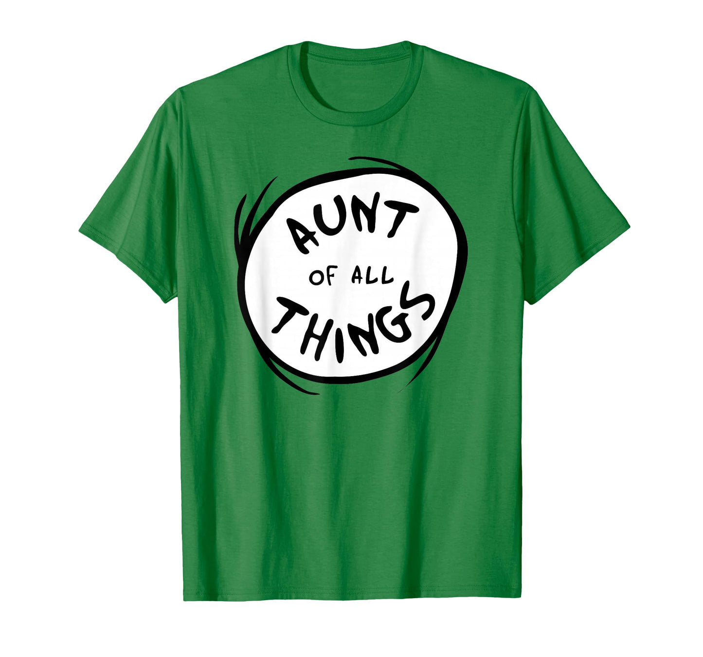 Dr. Seuss Aunt of all Things Emblem RED T-shirt T-Shirt