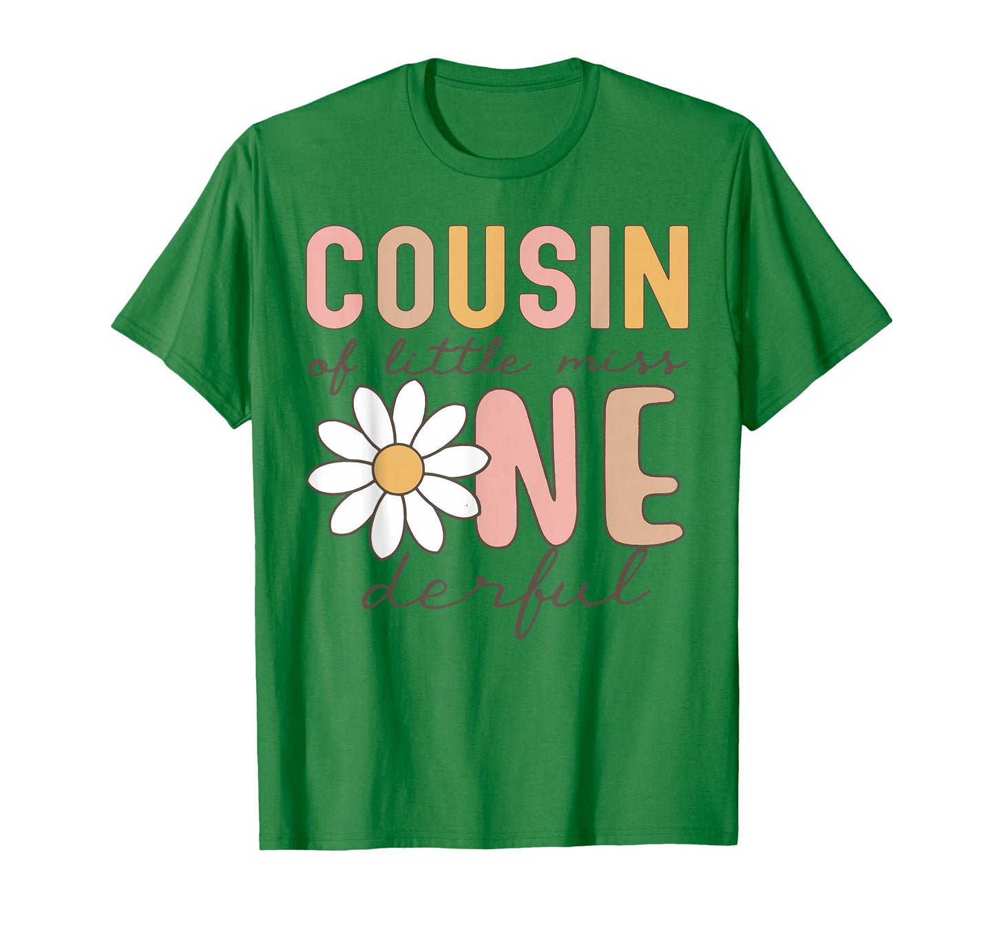 Cousin of Little Miss Onederful First Birthday Daisy Family T-Shirt