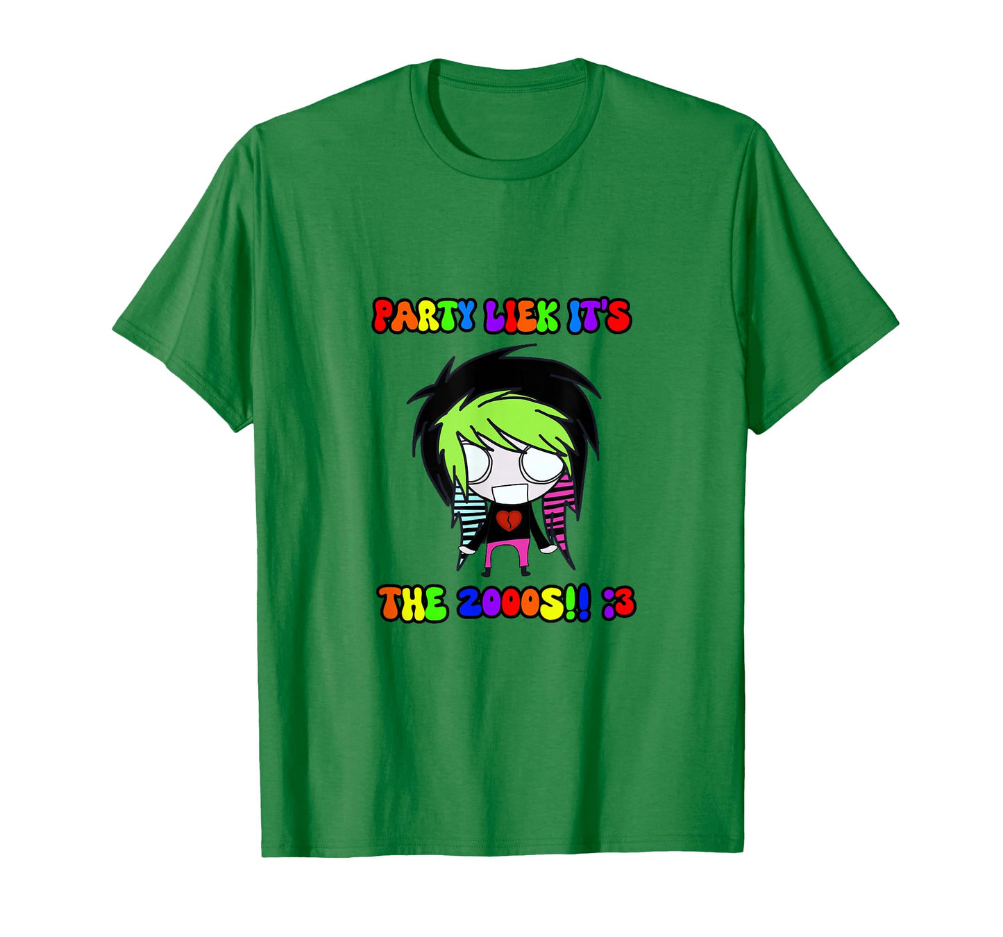 Party Liek It’s The 2000’s Scene Kid Y2K Emo T-Shirt