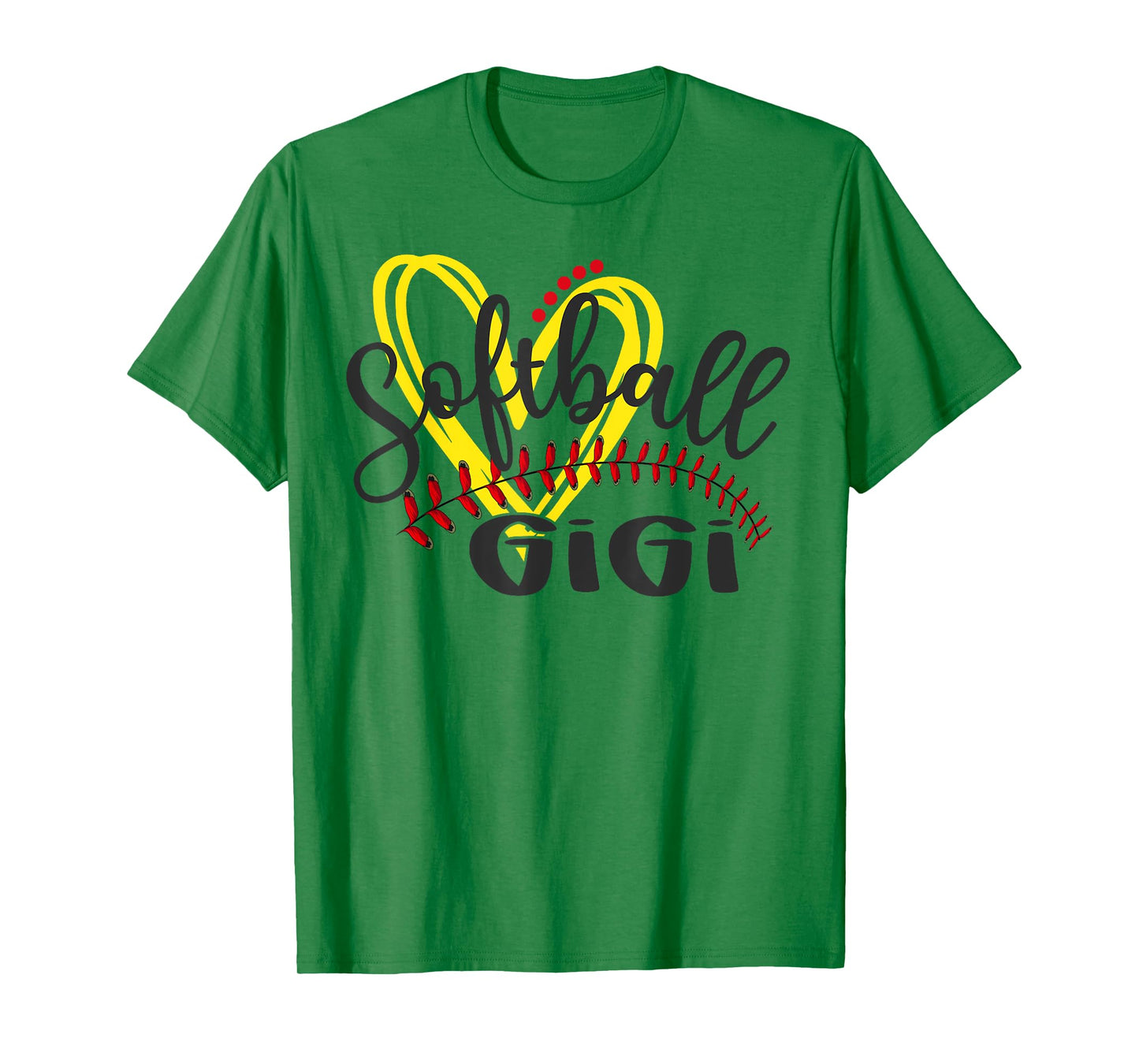 Softball Gigi Heart Funny Ball Gigi Pride T-Shirt