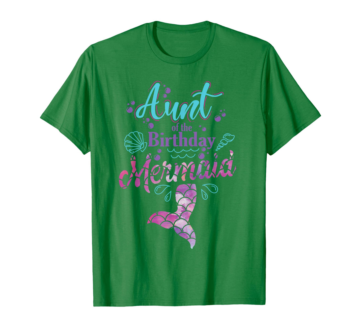 Aunt Of The Birthday Mermaid Birthday Party Mermaid Aunt T-Shirt