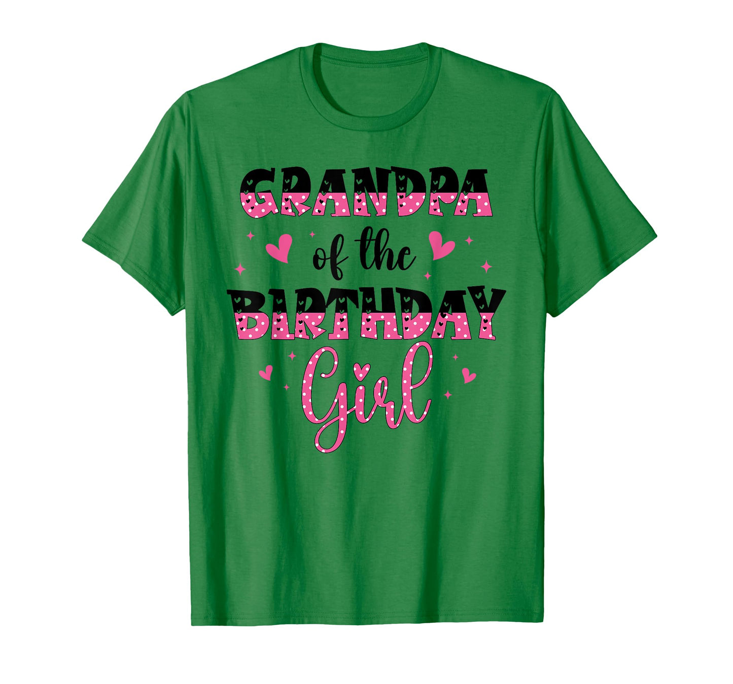 Grandpa of The Birthday Girl Family Matching Bday Party Kids T-Shirt