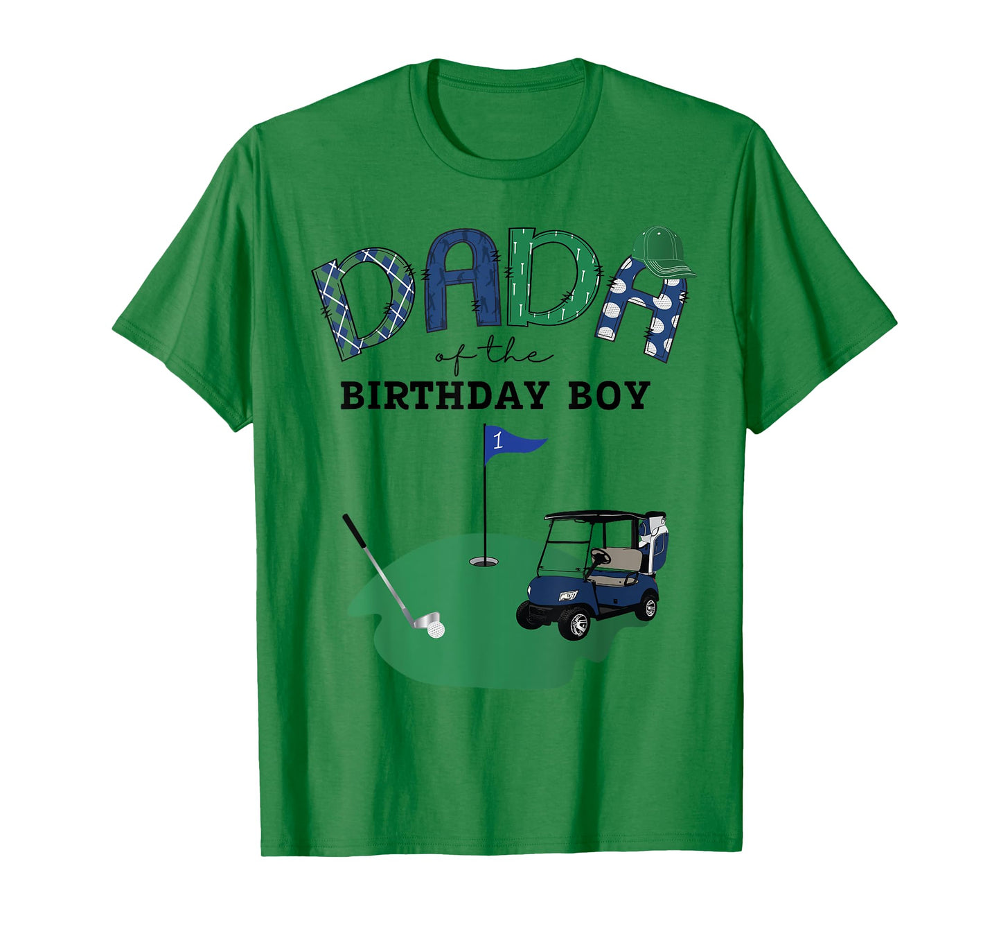 Dada Of The Birthday Boy Hole in One Golf 1St Birthday T-Shirt