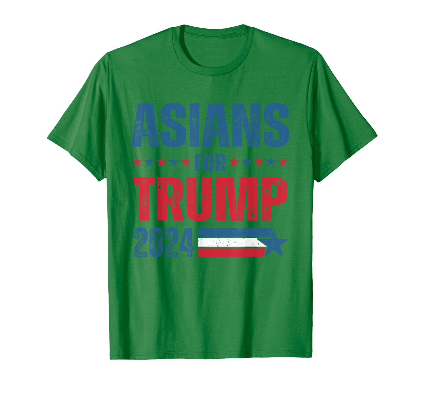 Asians For Trump 2024 Respublican US Flag T-Shirt