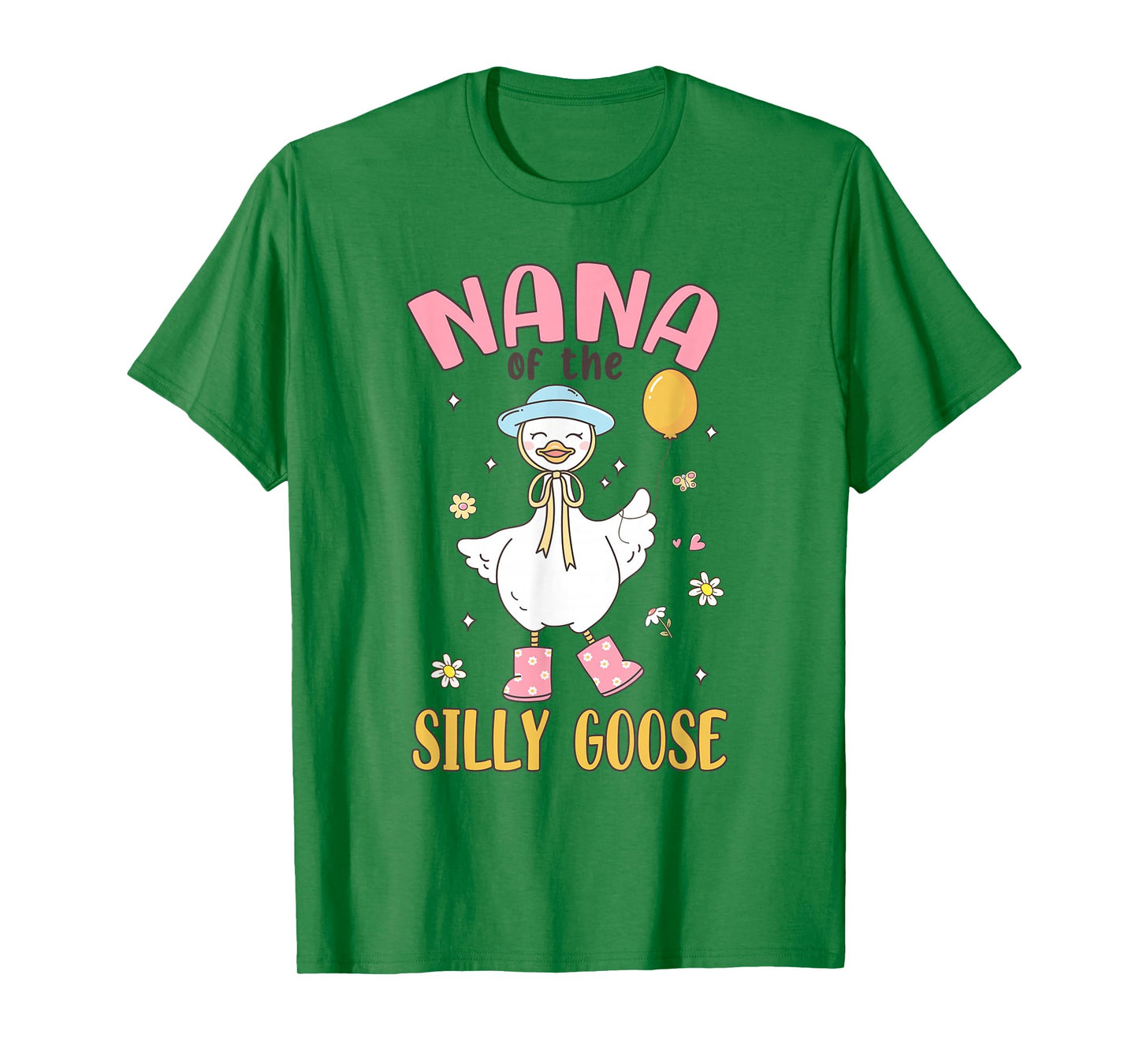 Nana of The Silly Goose First Birthday Family Matching T-Shirt
