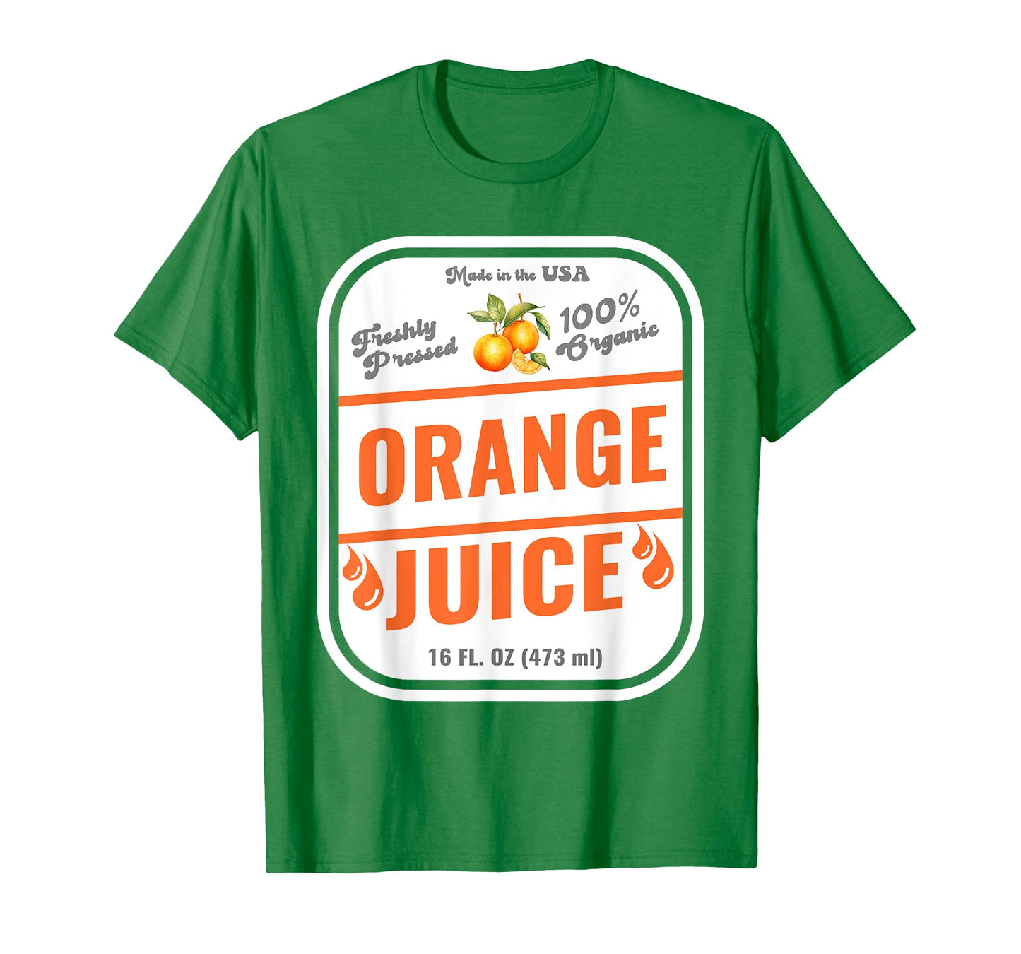 Halloween Costume Organic Orange Juice Group Costume Idea T-Shirt