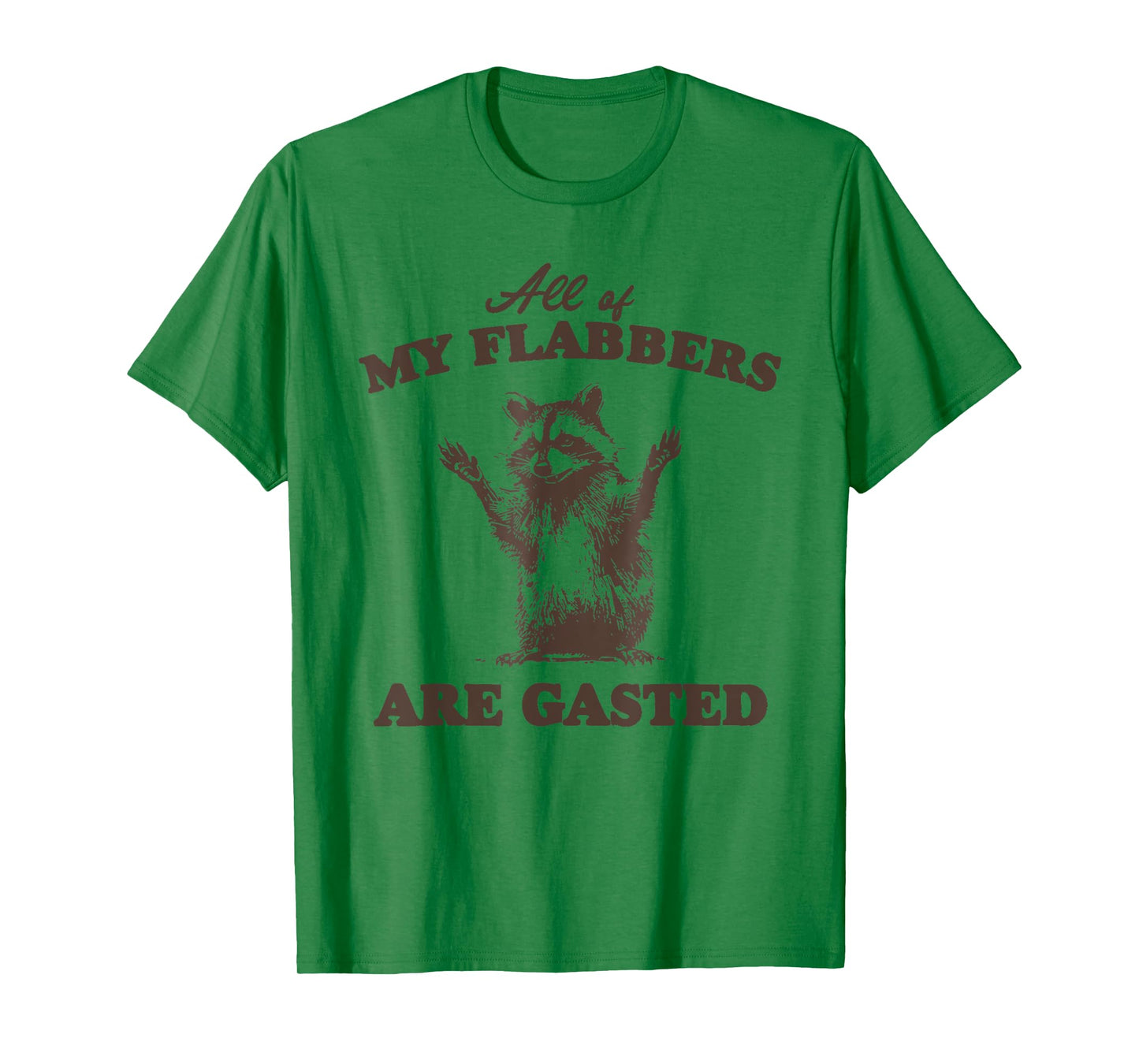 All of My Flabbers Are Gasted Funny Raccoon T-Shirt