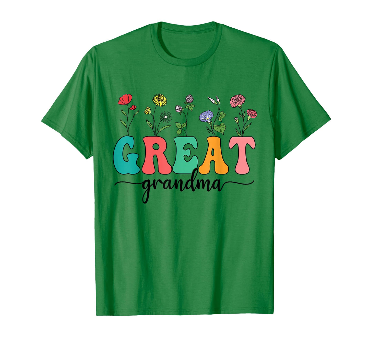 Wildflowers Great Grandma Floral Mother's Day Great Grandma T-Shirt