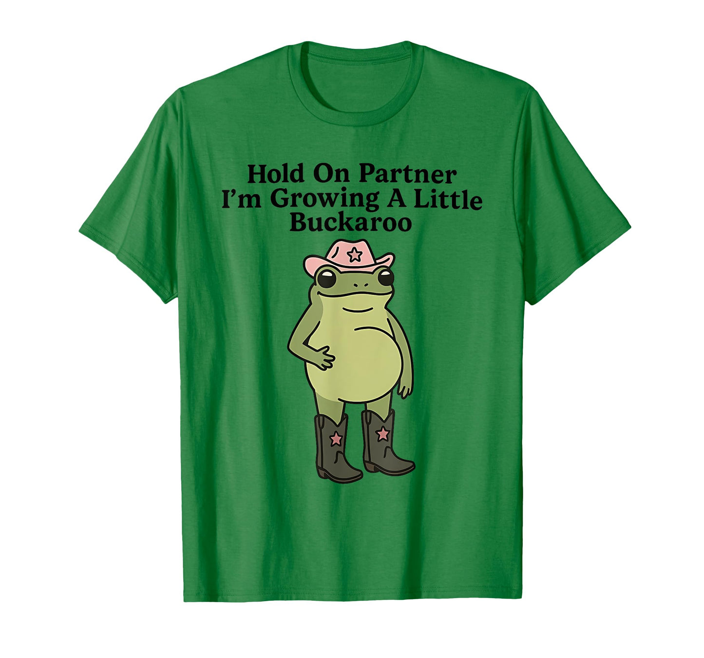 Hold On Partner I'm Overstimulated Cowboy Frog Vintage T-Shirt