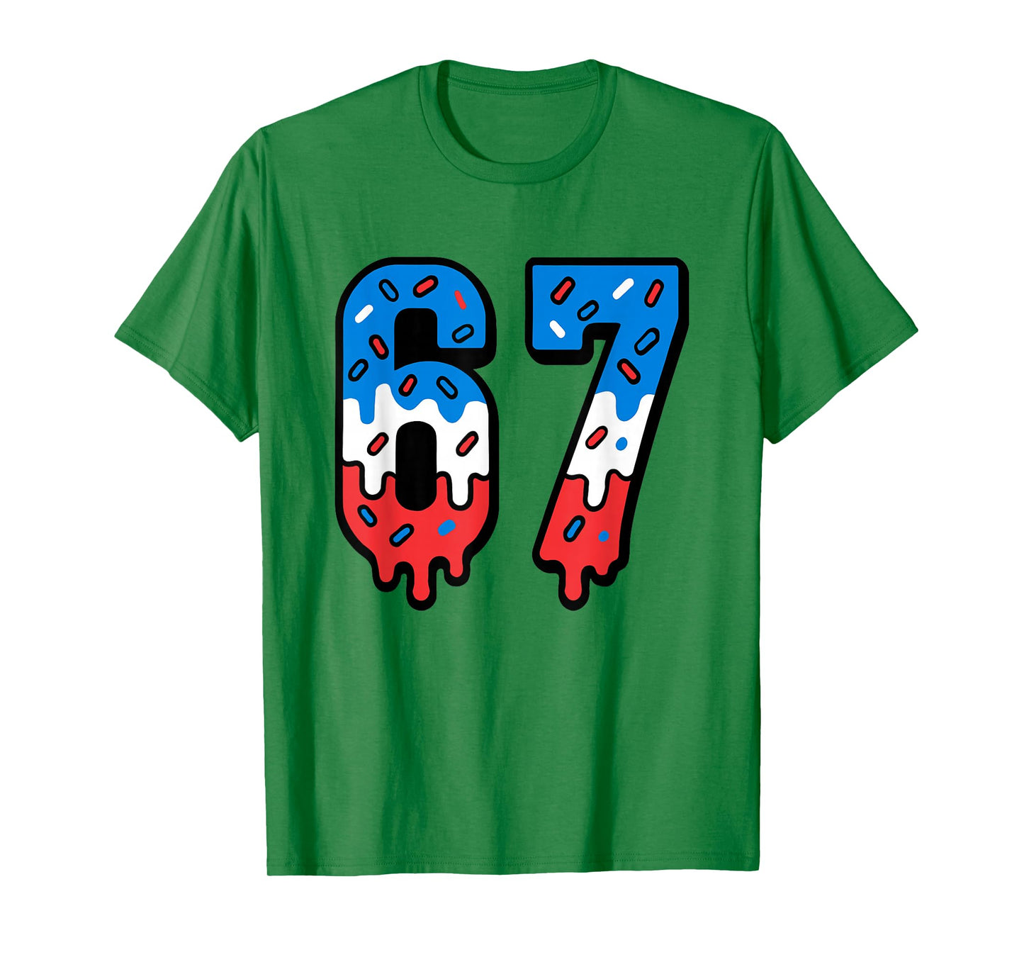 Six Seven Drippy Ice Cream Sports 67 Cool Meme Men Women Kid T-Shirt