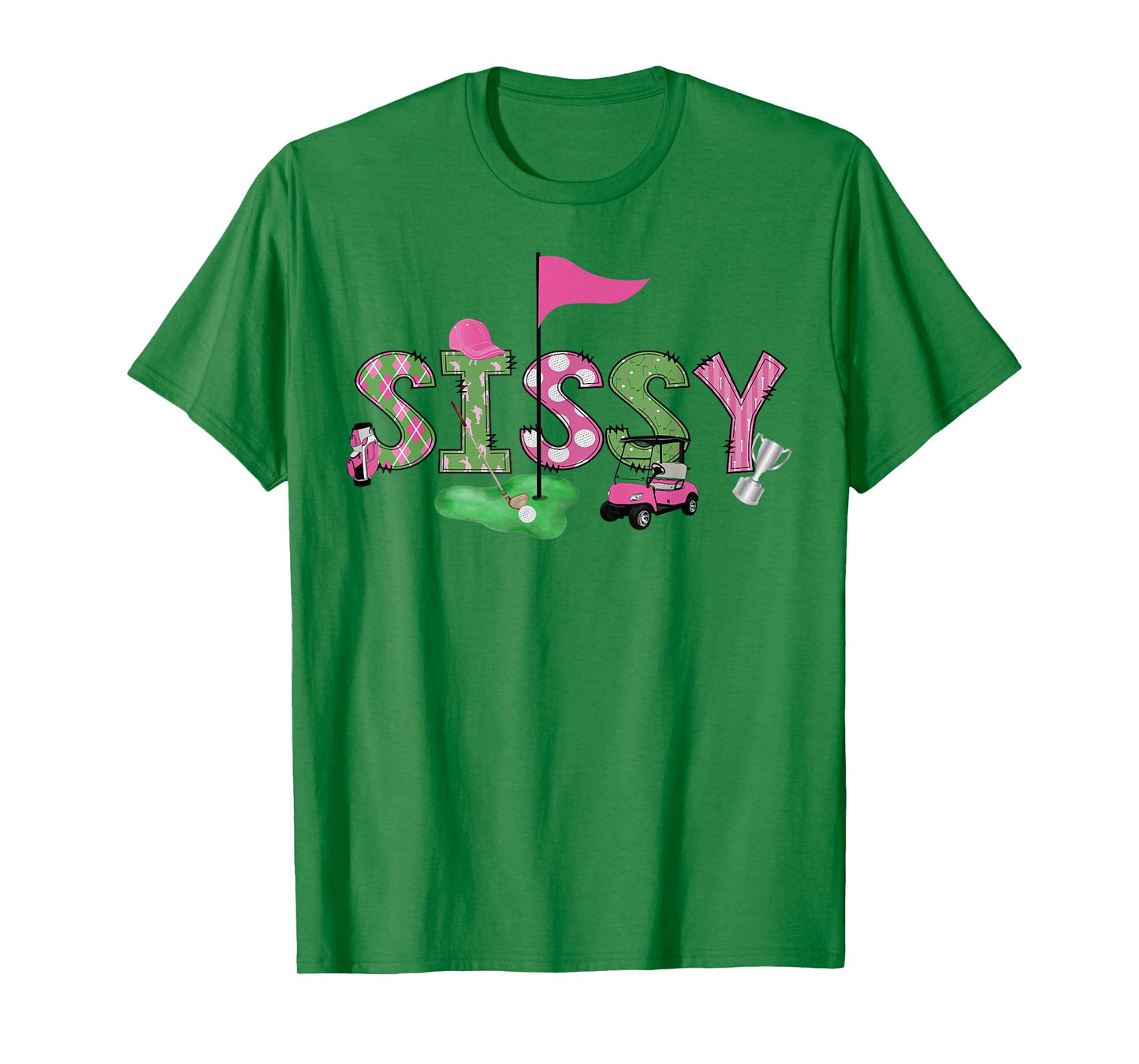 Golf Sissy Pink Hole in One Golf 1St Birthday Girl T-Shirt