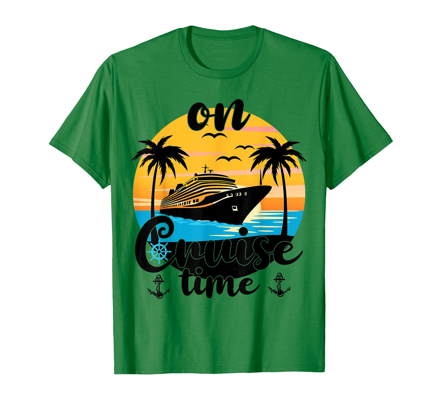On Cruise Time Beach Summer Vacation Matching Family Cruise T-Shirt
