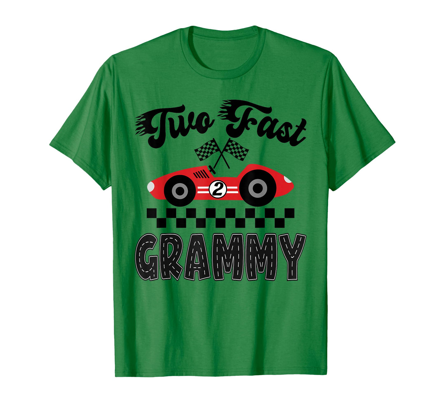 Two Fast Grammy of The Birthday Boy Racing Car Family T-Shirt