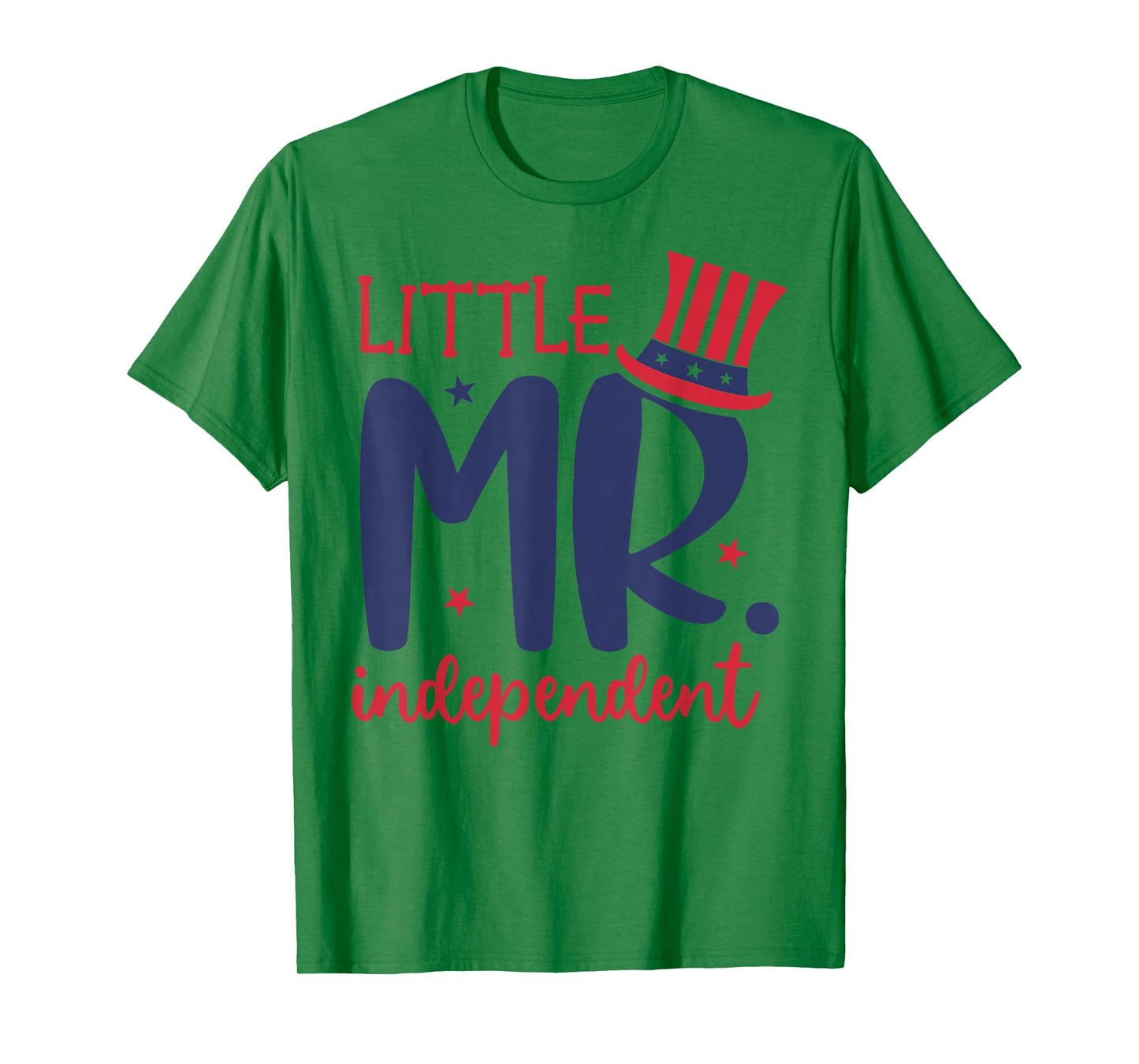 Little Mr. Independent Cute 4th of July Patriotic T-Shirt