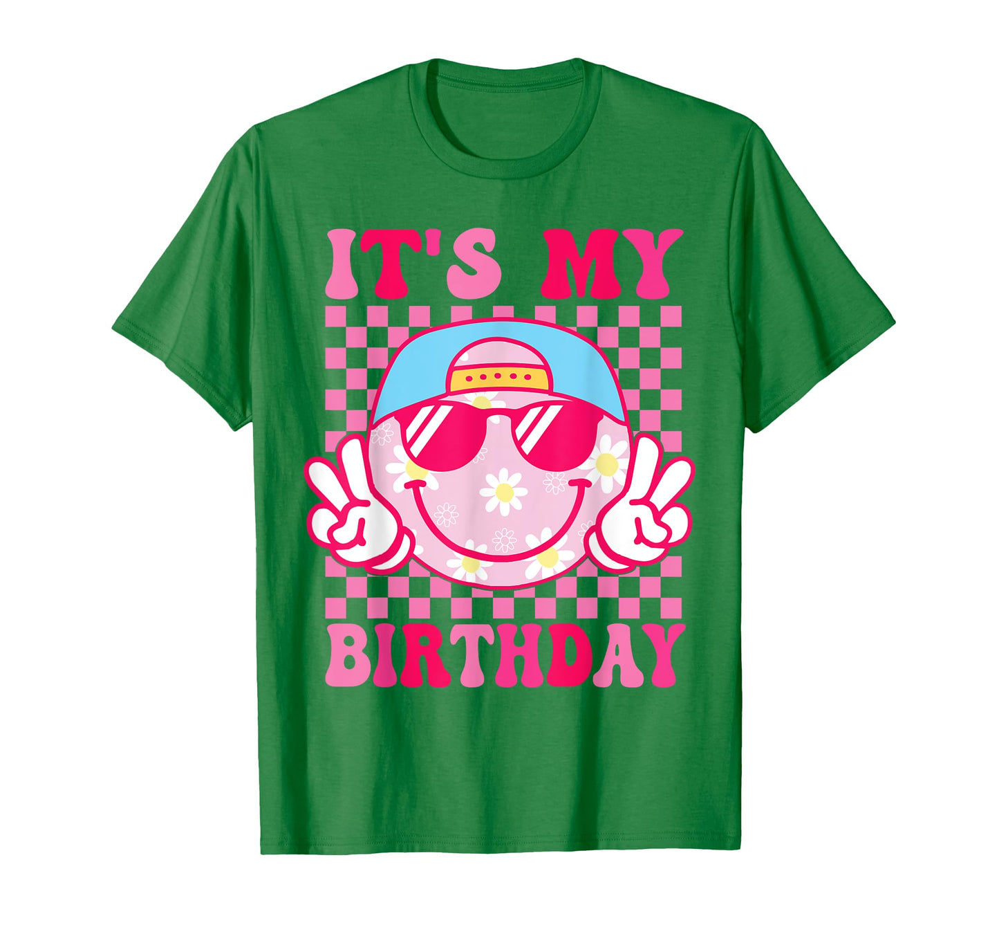 Groovy It's My Birthday Women Teens Girls Kids Bday Party T-Shirt