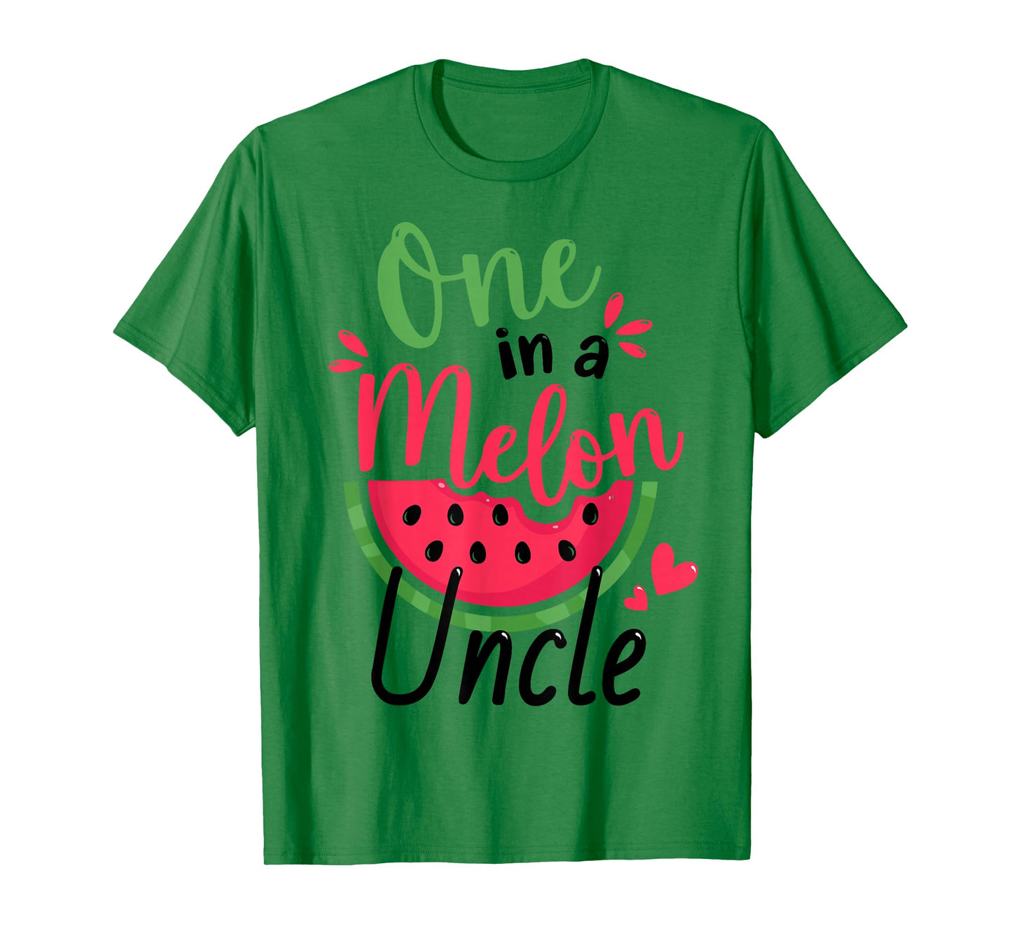 One in a Melon Uncle 1st Birthday Party Family Matching T-Shirt