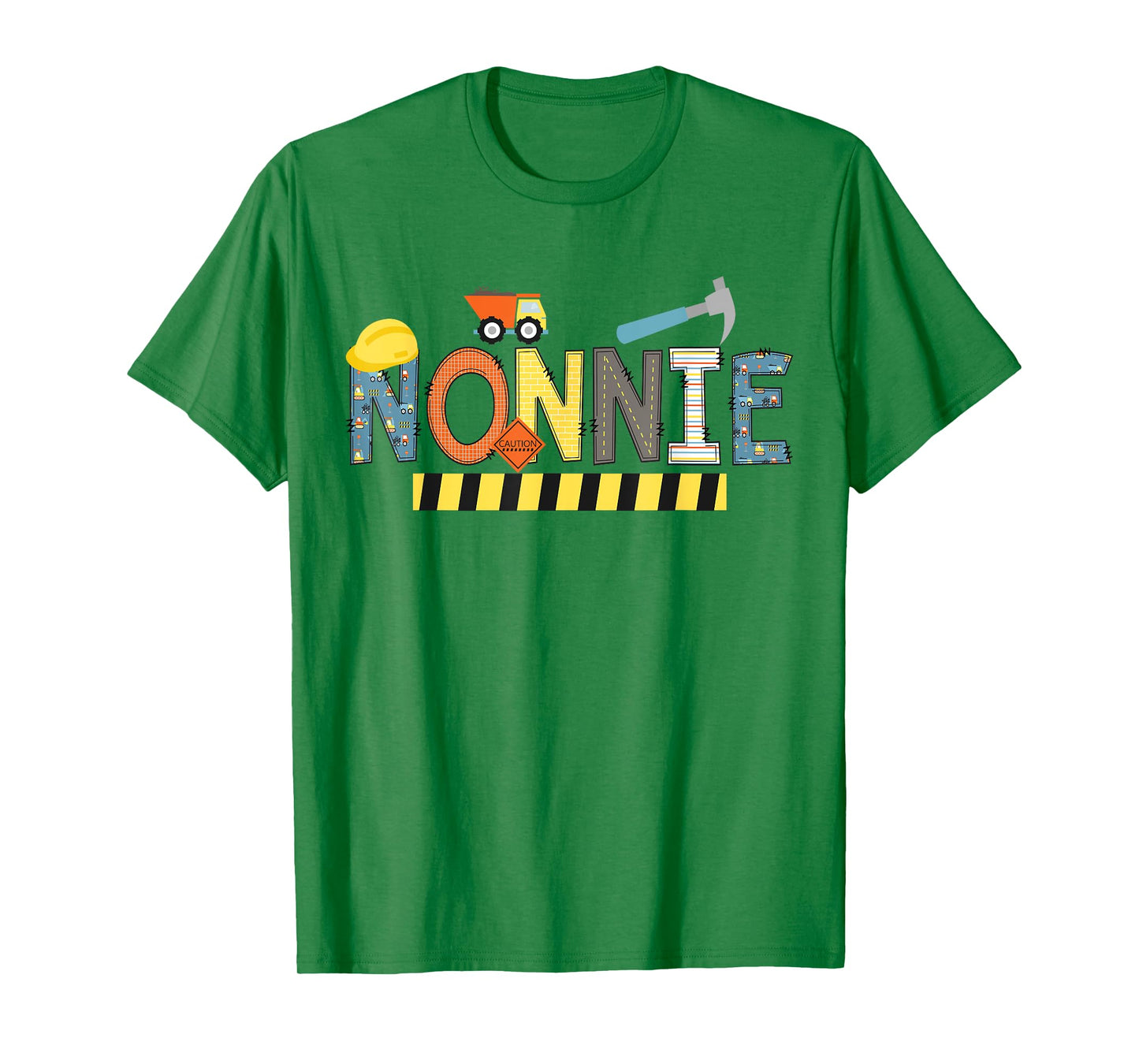Nonnie Construction Birthday Kids Family Matching T-Shirt