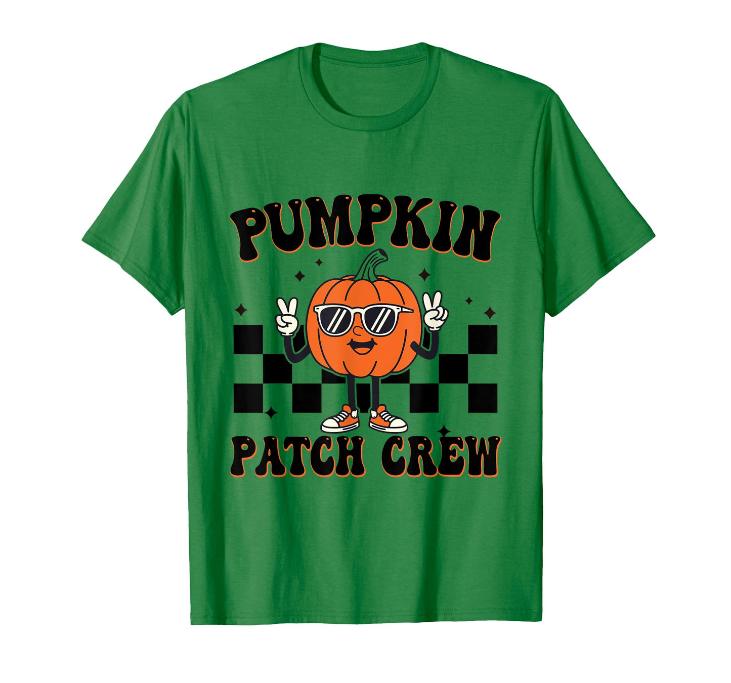 Pumpkin Patch Crew Matching Family Halloween Groovy T-Shirt