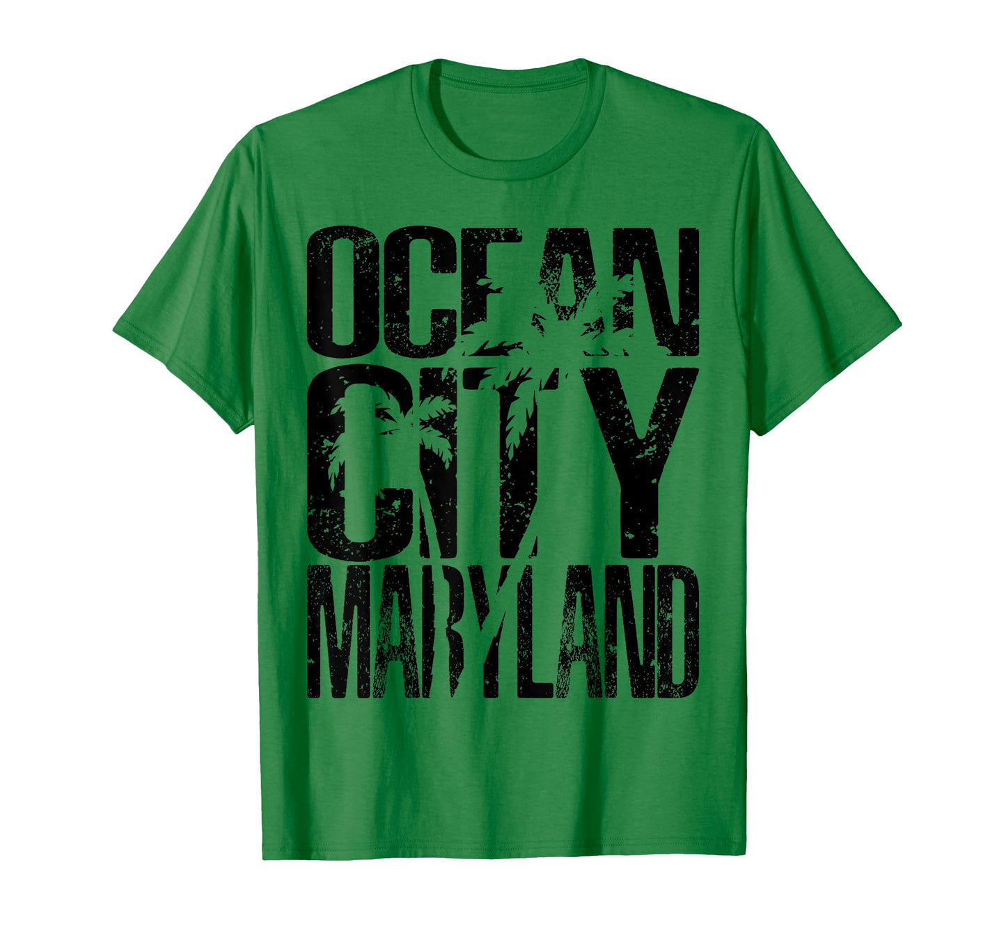 OCMD Ocean City Maryland retro vintage palm tree T-Shirt