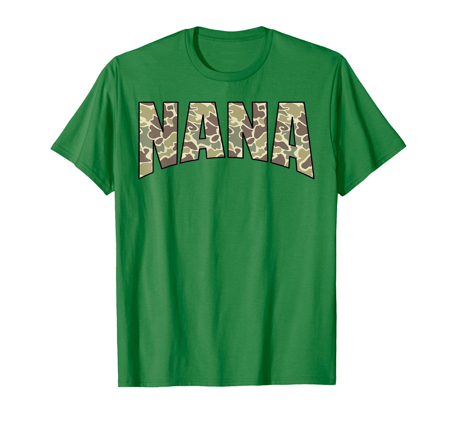 Vintage Nana Camo US Flag Old Camouflage Hunting Season T-Shirt