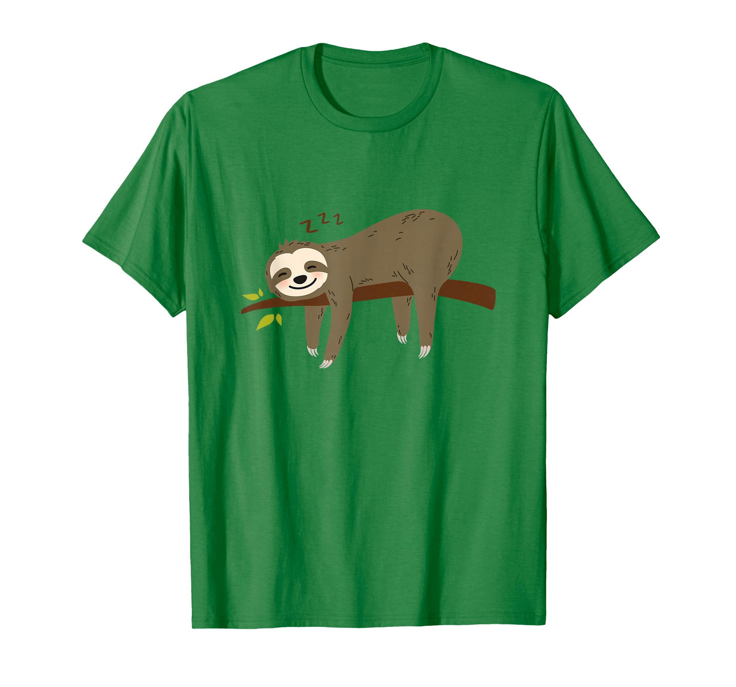 Funny Cute Pajama Sleeping Pjs Men Women Sleep Pajamas Sloth T-Shirt