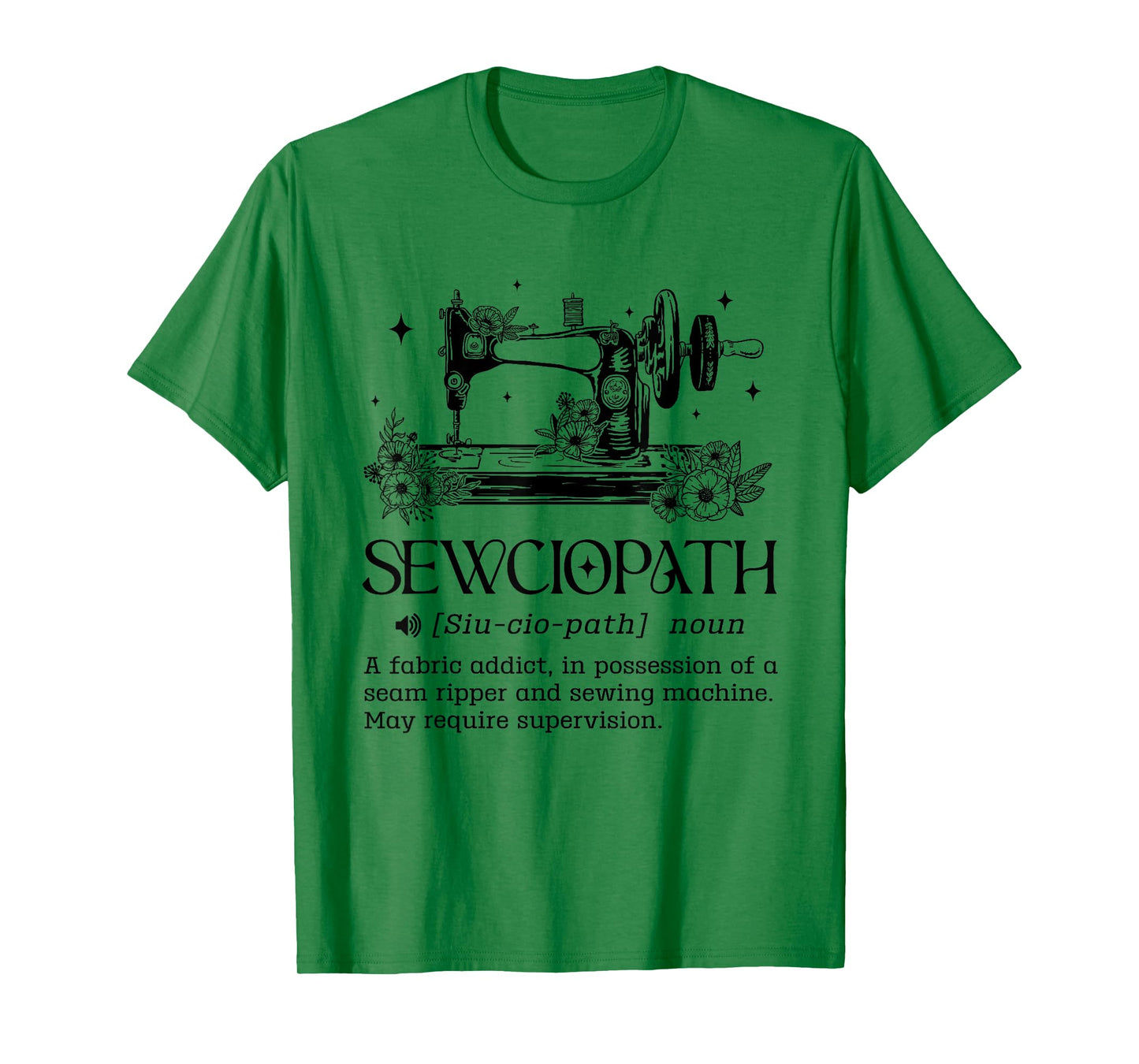 Sewciopath Definition Sewing Funny Sew Seamstress Women T-Shirt