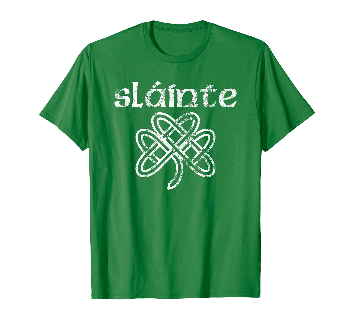 Happy Shamrock Apparel Vintage Slainte Cute Cheers Good Health Fun St Patricks Day T-Shirt