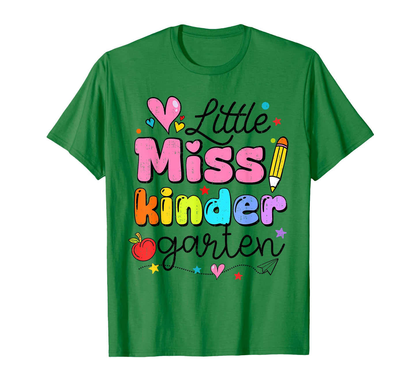 Little Miss Kindergarten Back To School Cute Kinder Girls T-Shirt