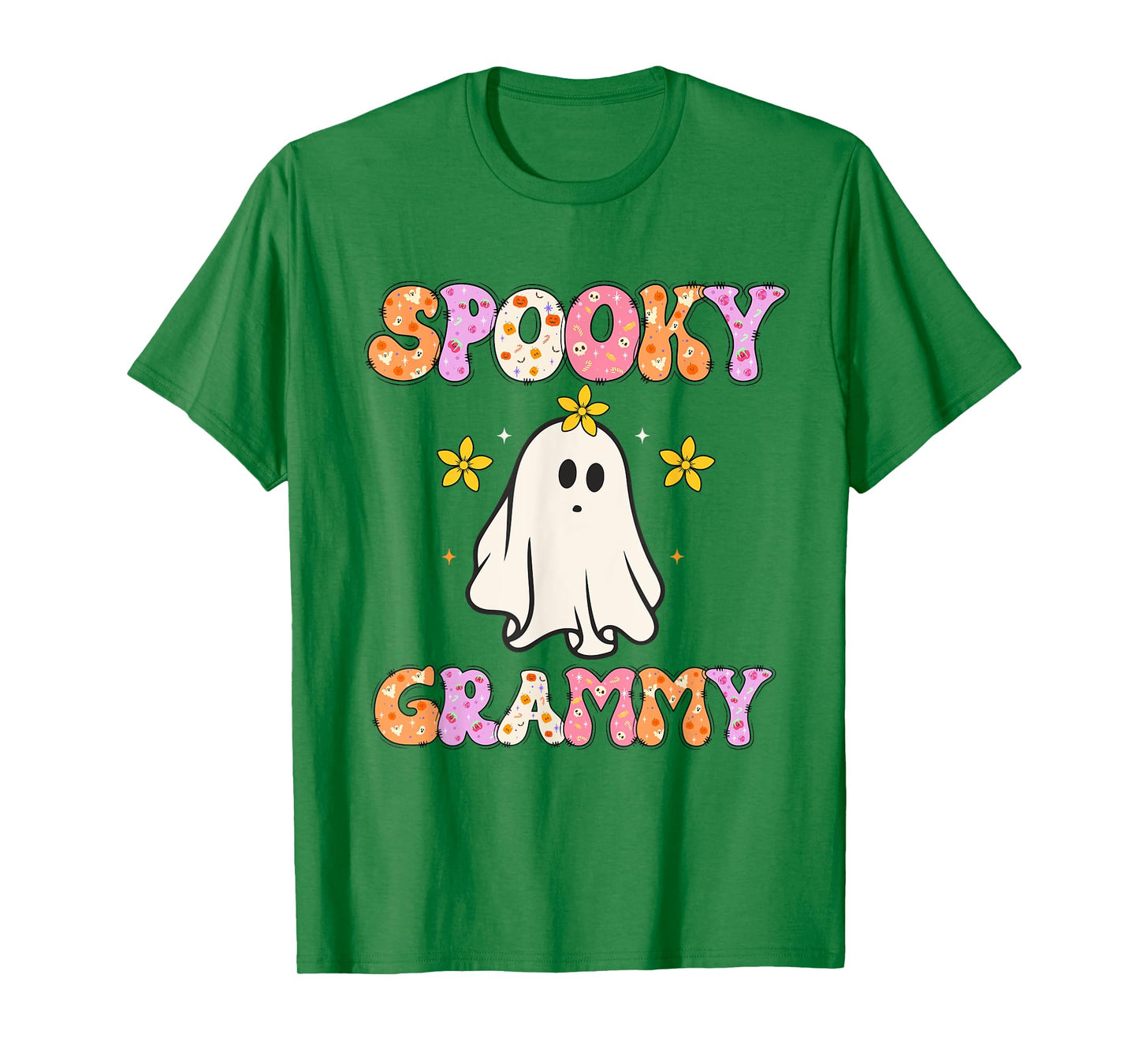 Spooky Grammy Halloween Grandma Groovy T-Shirt