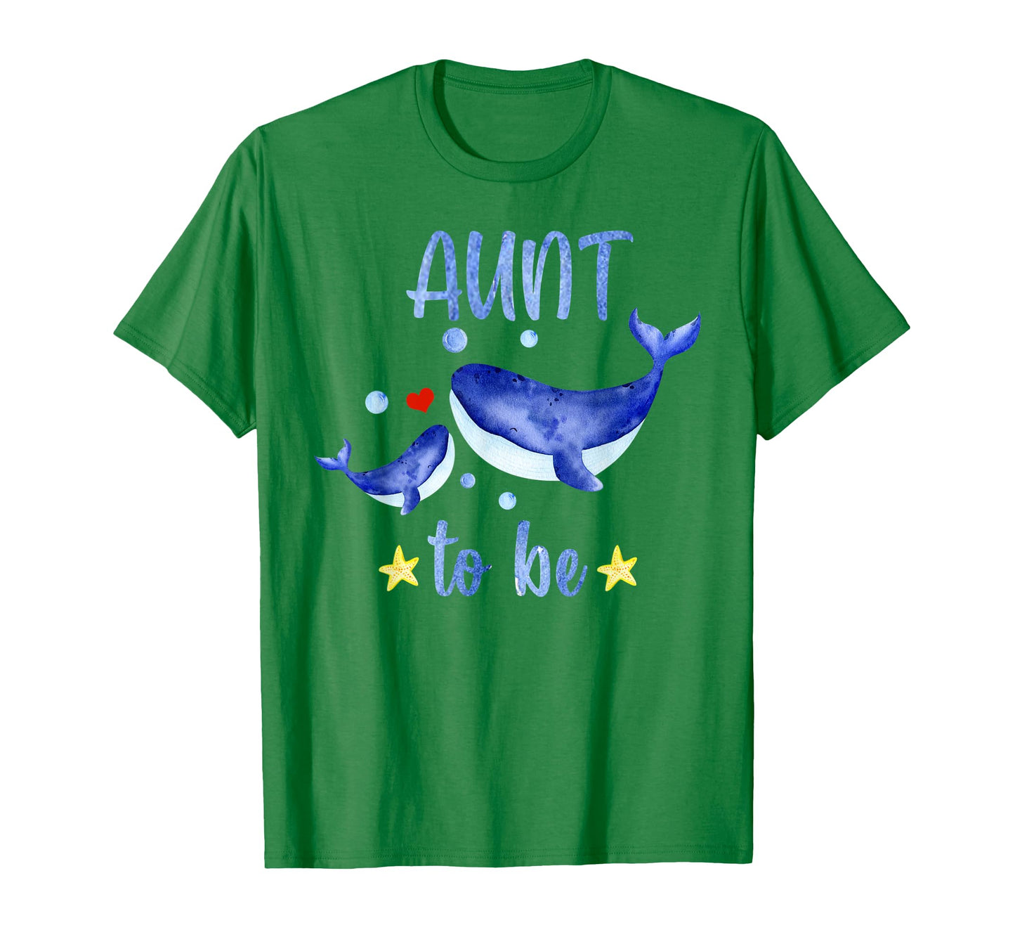 Aunt To Be Whale Baby Shower Sea Animal Themed White T-Shirt