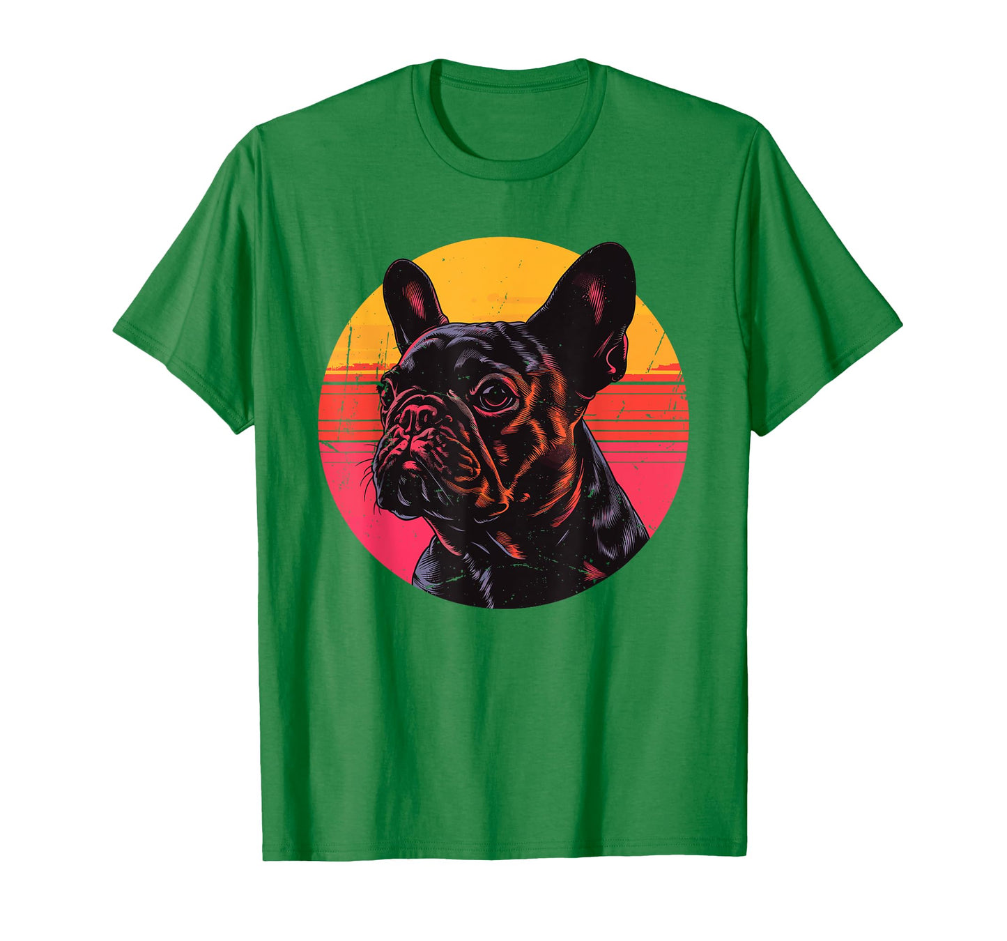 Retro French Bulldog Dog Lovers Gift Vintage Frenchie Owner T-Shirt