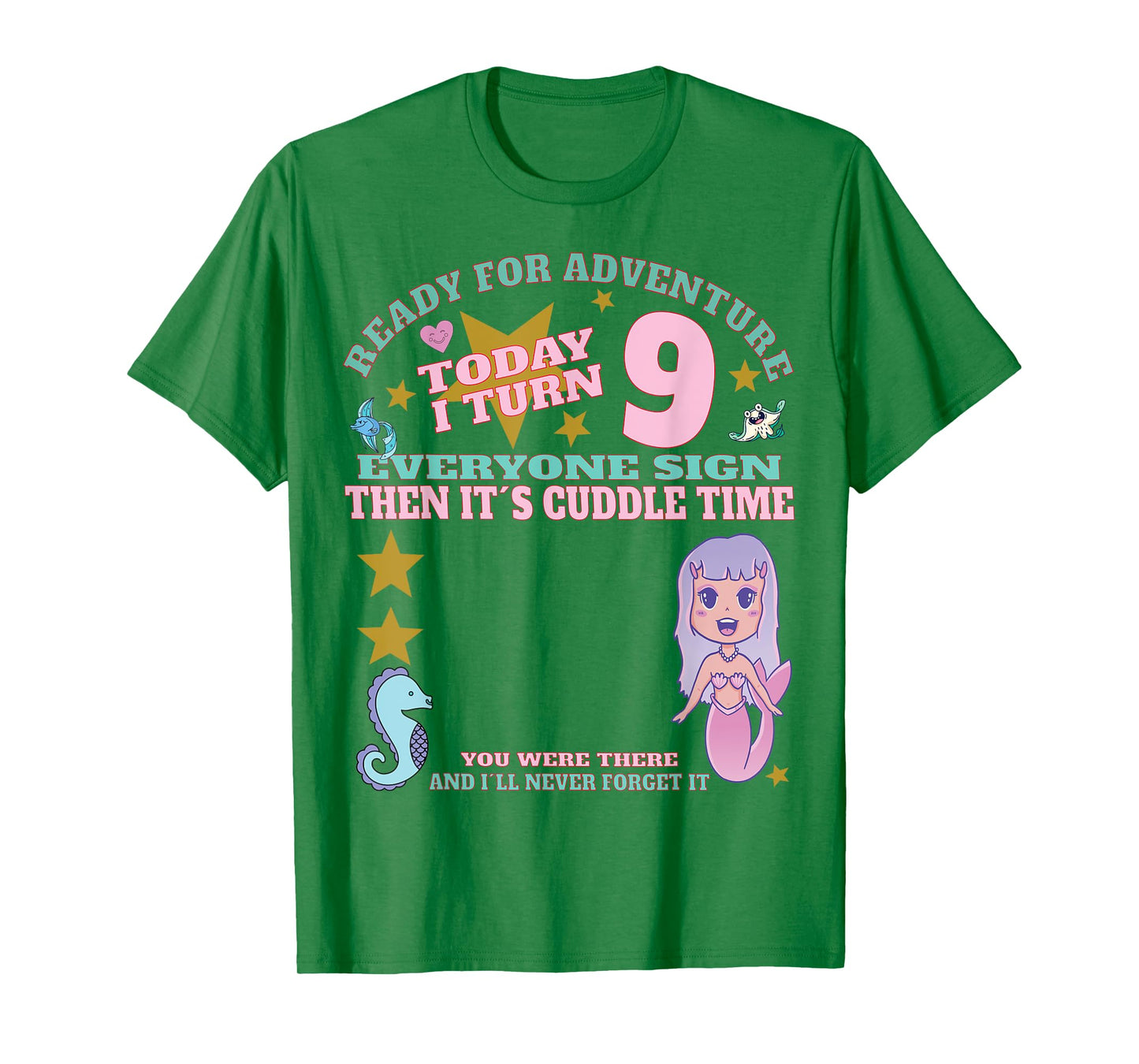 It's My 9th Birthday girl Sign My Shirt Bday T-Shirt