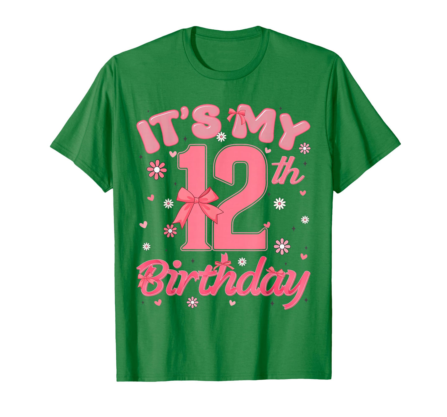 Its My 12th Birthday Girl Coquette 12 Year Olds Gifts Tee T-Shirt