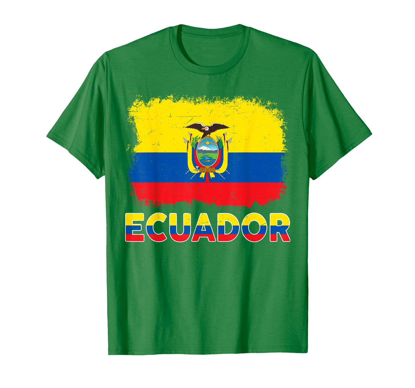 Kids Ecuador Flag Ecuadorian Hispanic Heritage Men Boy Women T-Shirt