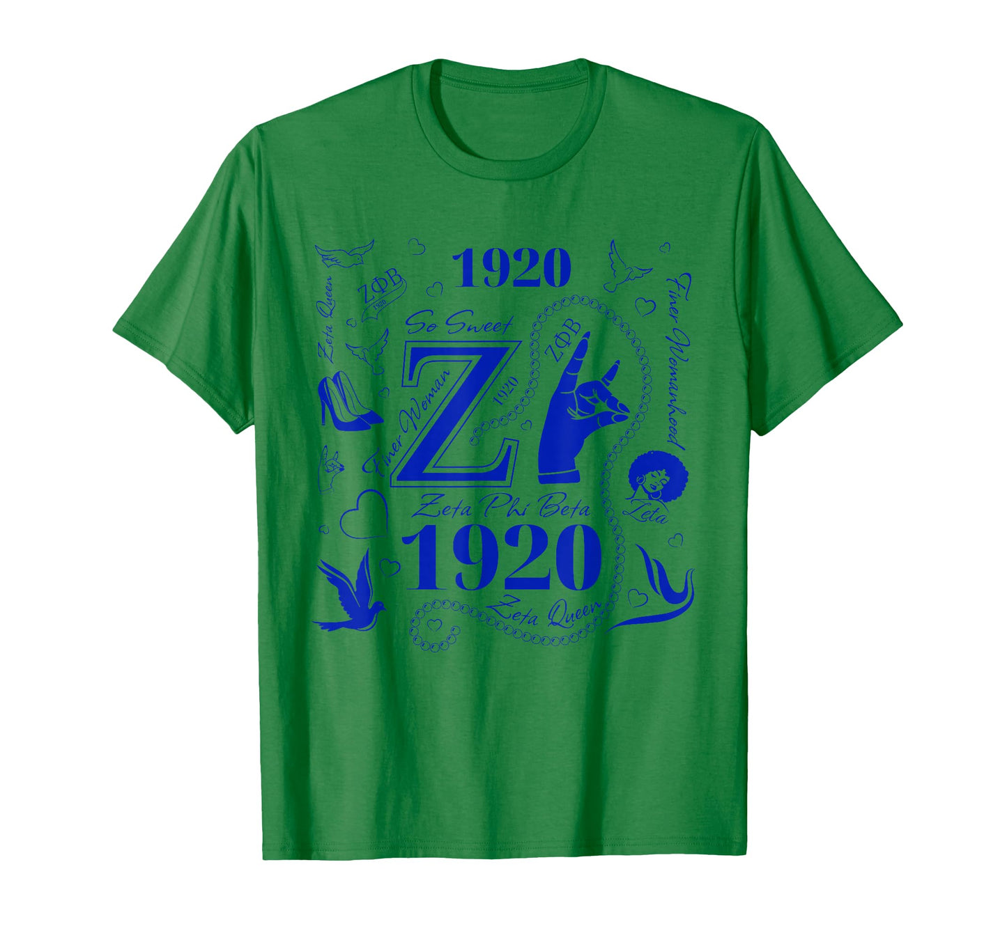 1920 Nineteen Twenty Retro Sorority Zeta New Crossing T-Shirt