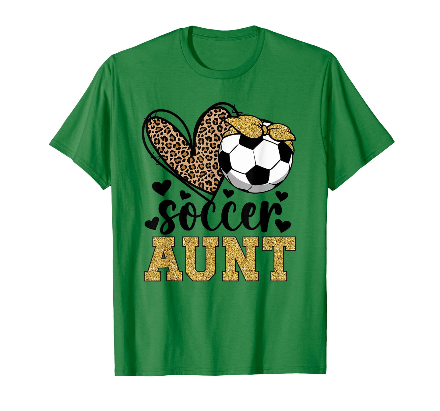 Soccer Aunt Heart Soccer Auntie Of A Soccer Player Aunt T-Shirt