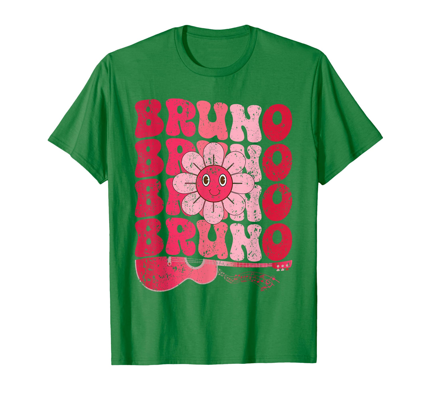 Vintage Bruno Personalized Name I Love Bruno Groovy T-Shirt