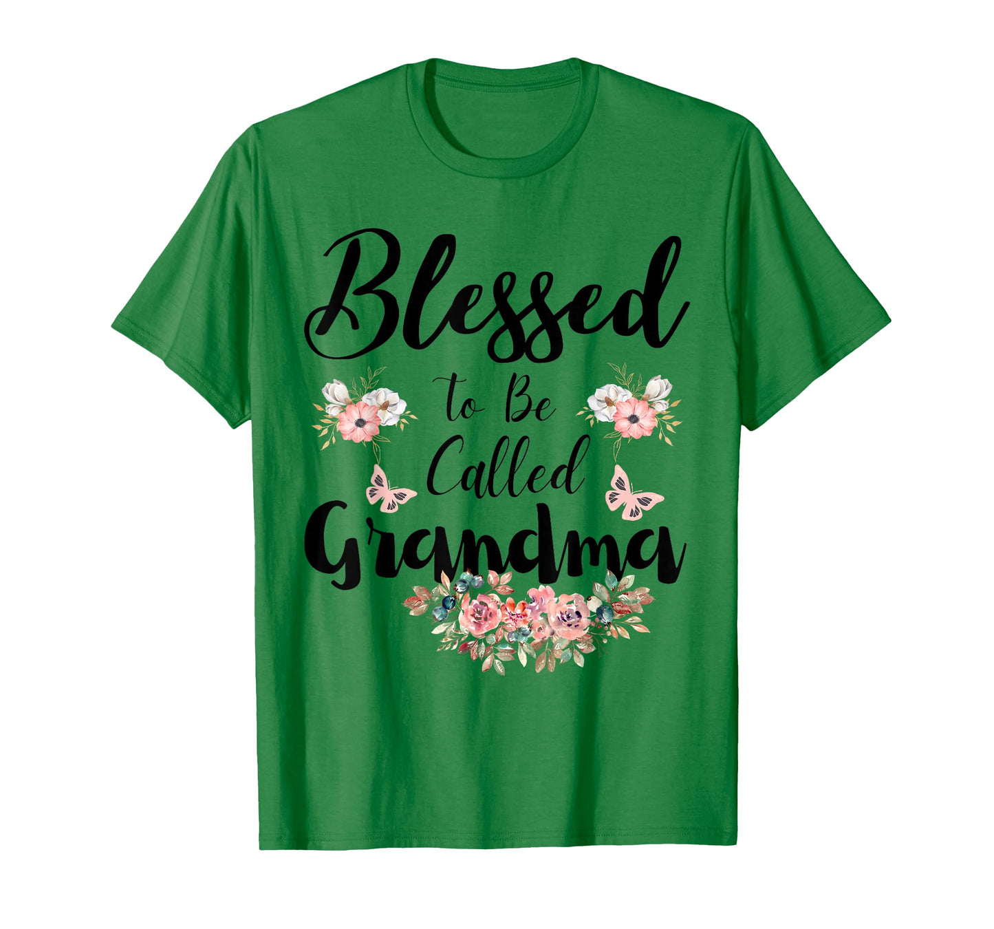 Blessed To Be Called Grandma Women Floral Cute Mothers Day T-Shirt