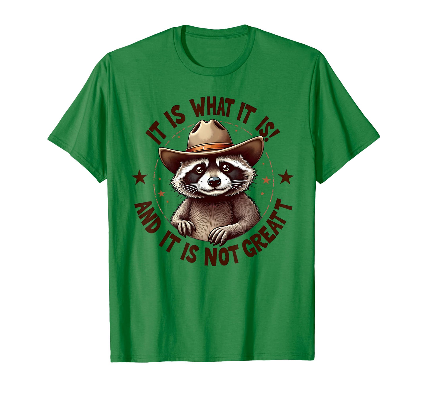 It Is What It Is And It Is Not Great Raccoon Lovers Vintage T-Shirt