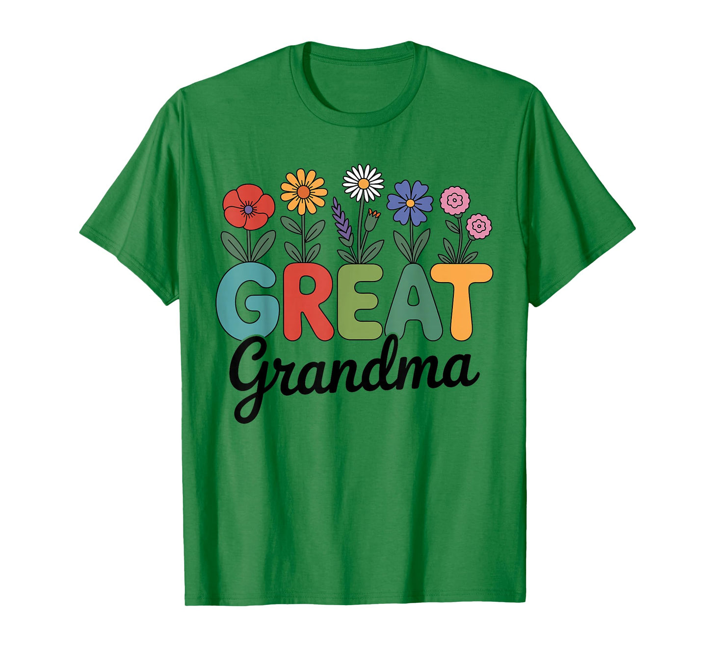 Cute Wildflowers Grandma Floral Mother's Day Great Grandma T-Shirt