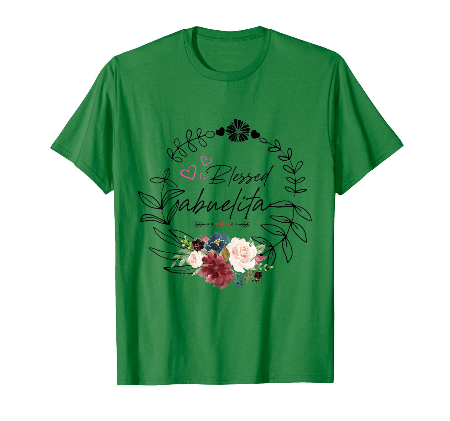 Blessed abuelita Floral est 2025 funny floral mother's day T-Shirt
