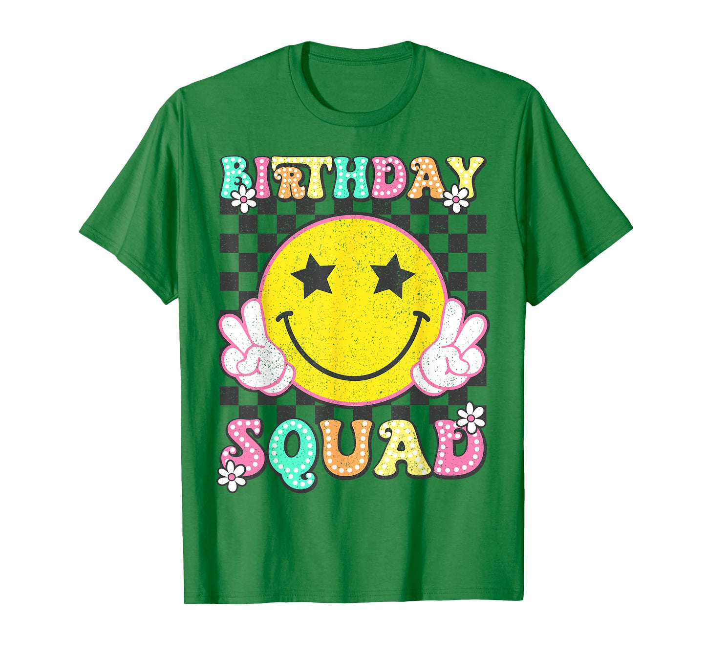 Birthday Squad Groovy Matching Family Birthday Squad T-Shirt