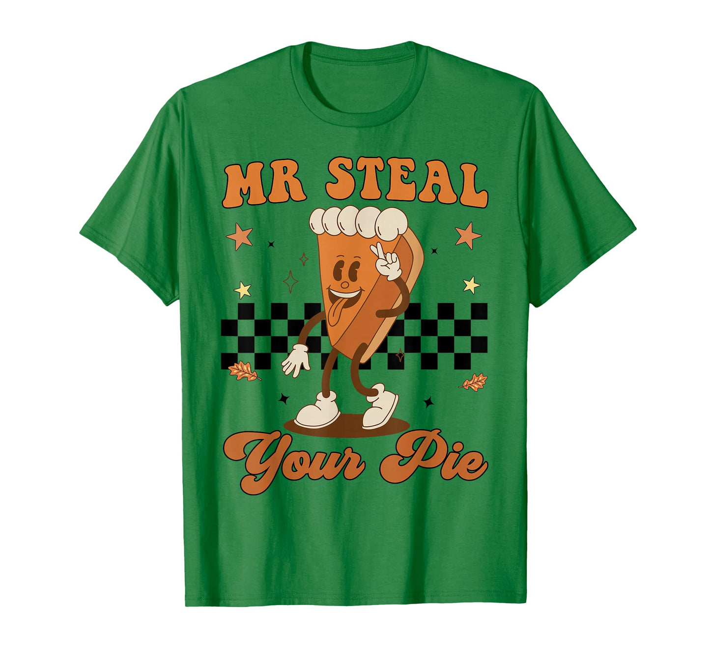 Toddler Boy Thanksgiving Mr Steal Your Pie Kids Men Women T-Shirt