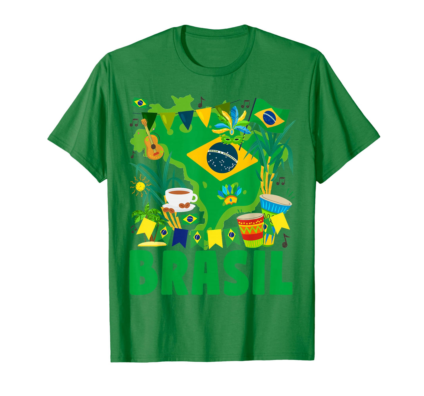Brasil Flag Outfit Idea For Kids Brazil & Brazilian Flag T-Shirt