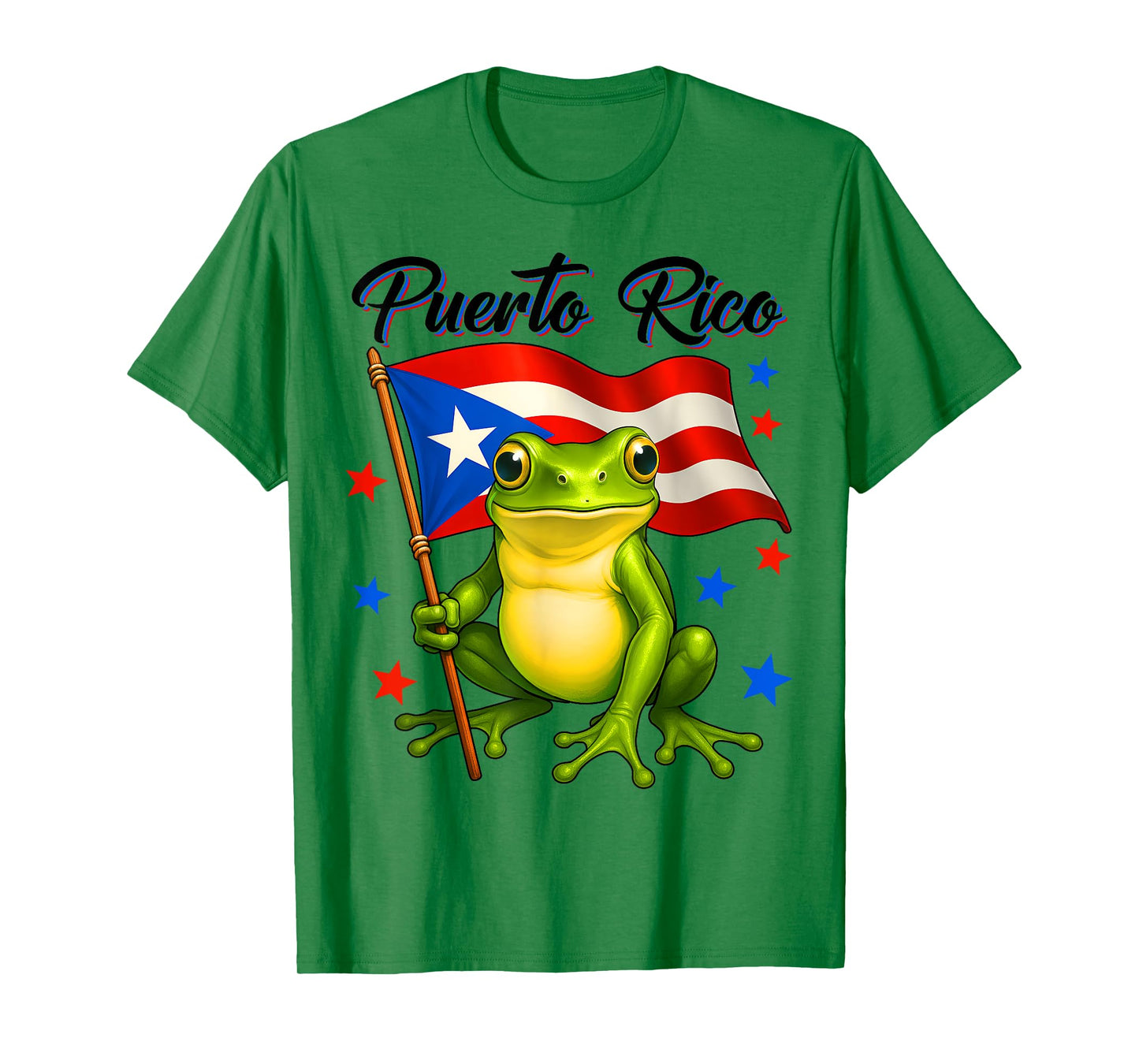Funny Coqui Frog Boricua Puerto Rican Flag Puerto Rico Pride T-Shirt