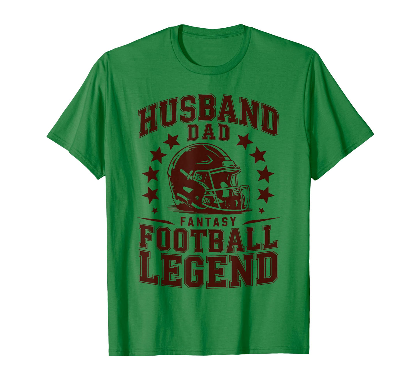 Husband Dad Fantasy Football Legend Humor Retro for Men T-Shirt